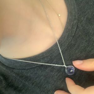 Swarovski necklace cz sterling silver